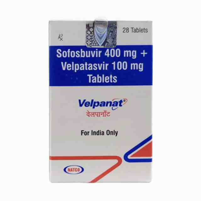 吉三代(丙通沙)*28片/盒 sofosbuvir400mg+velpatasvir100mg 印度Natco索磷布韦维帕他韦片 Velpanat/Epclusa