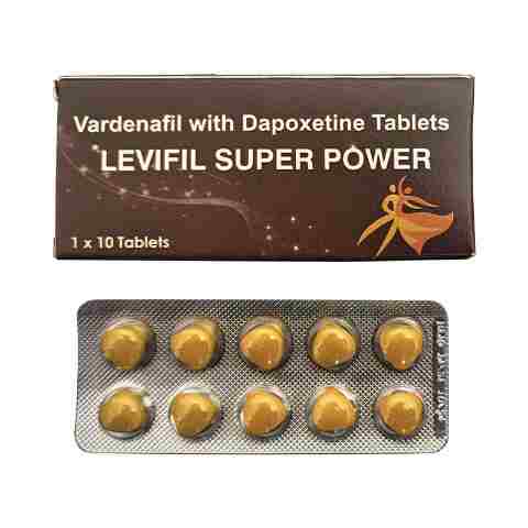 印度超级艾力达双效片 伐地那非 一盒10片 Vardenafil wite Dapoxetine Tablets，Levifil super power.