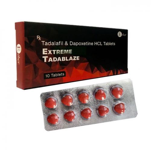印度医尔红钻超级希爱力双效片 他达拉非 达泊西汀 Tadalafil&amp; Dapoxetine,EXTREME TADABLAZE