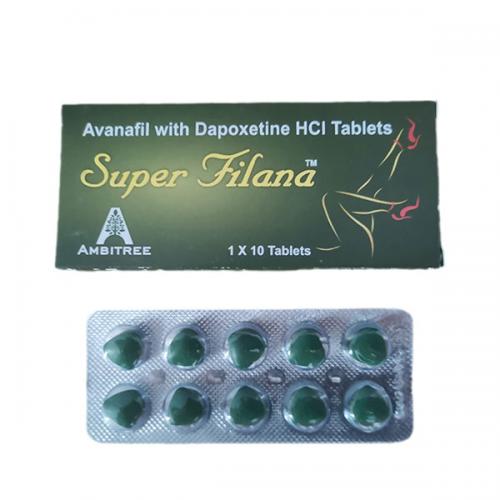 印度绿水鬼阿伐那非双效片 Super Filana  Avanafil with Dapoxetine HCI Tablets
