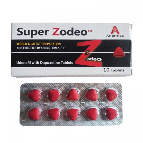 印度红水鬼 乌地那非双效片 Super Zodeo Udenafil with Dapoxetine Tablets