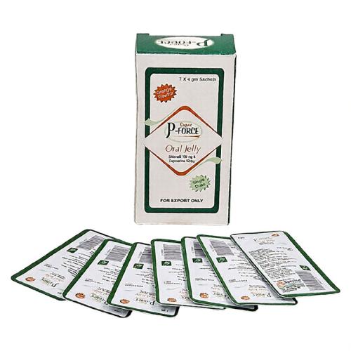 [包邮]绿p果冻 万艾可双效果冻7包装 印度日升Sunrise Super P Force Oral Jelly