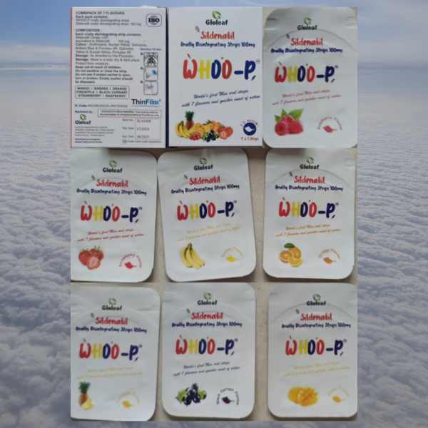 呼呼p口崩片 单效口溶膜片7片/盒 西地那非100mg口腔崩裂片 WHOO-P